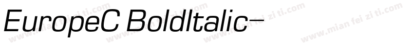 EuropeC BoldItalic字体转换